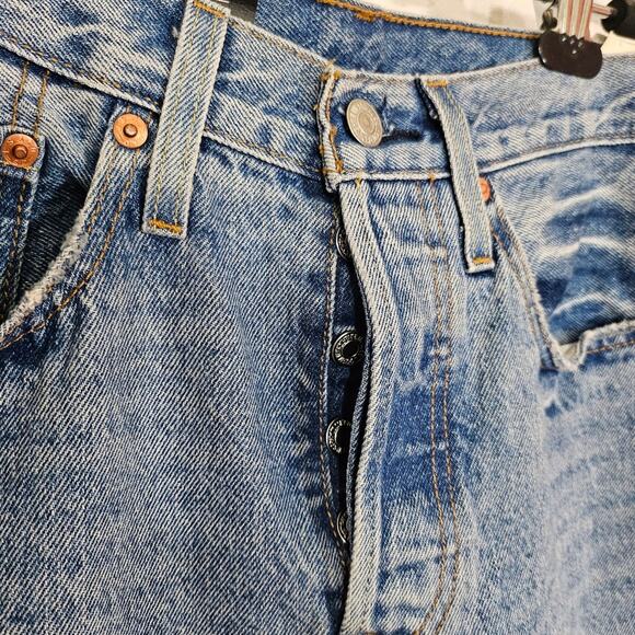 Levi's 501 Skinny Button Fly Jeans - Picture 7 of 10